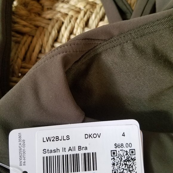 Stash It All Bra NWT Lululemon Dark olive green - Picture 5 of 7